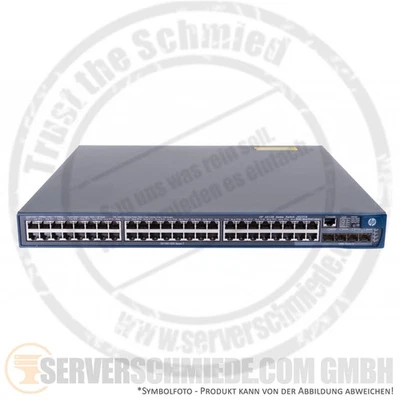 HP ProCurve A5120-48G-PoE+ EI Switch JG237A 48x 1GbE POE RJ-45 4x Gigabit LWL SF - Bild 1 von 4