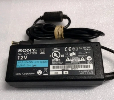 Adaptador de CA SONY 12V genuino OEM / AC-NX1W Foto 1 de 3