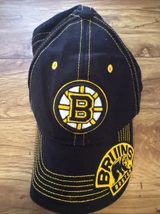 Boston Bruins NHL Mütze Kappe Erwachsene Herren verstellbar schwarz Teamlogo - Bild 1 von 8