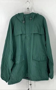 Columbia Green Long Sleeve Pockets Hooded Full Zip Rain Mens Jacket Size XL - Picture 1 of 4