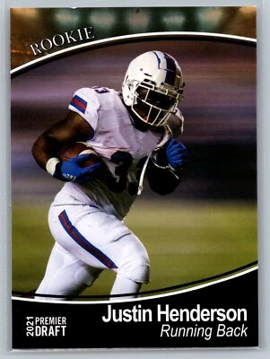 2021 SAGE Premier Draft #87 Justin Henderson RC Louisiana Tech Bulldogs - Image 1 of 2