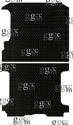 ALFOMBRILLA TRASERA RENAULT TRAFFIC FURGONETAS SWB 2014-FECHA A MEDIDA GOMA NEGRA 2 PIEZAS Foto 1 de 2