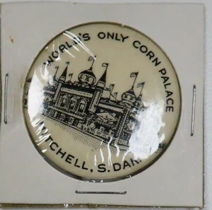 Vintage St. Louis  Button Co Mitchell Corn Palace South Dakota Pinback Button - Picture 1 of 2
