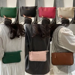 Niche Design Square Bag Solid Color Handbag Fashion Underarm Bag Women - Picture 1 of 18