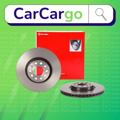 BREMBO Vented Front Brake Discs Pair For VW Jetta 2.0 TFSI 2008-2014 312 mm - Image 1 of 4