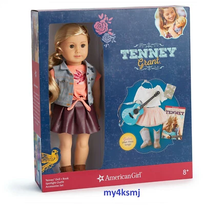 American Girl TENNEY Grant DOLL and Book ACCESSORIES SPOTLIGHT Outfit GUITAR Set