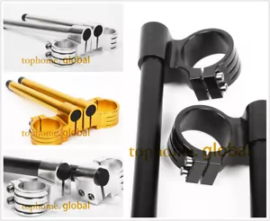 43mm 45mm 46mm 48mm Fork Motorcycle 7/8" Handlebar Riser High Clip On Adjust UK - Picture 1 of 4
