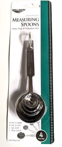 VOLLRATH 47118 Measuring Spoons 4 Set Stainless Steel - Picture 1 of 3