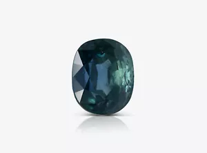 24.75 Carat Natural Blue Sapphire Cushion, GRS Certified Genuine Jewelry For Her - Picture 1 of 6