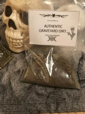 COVEN OF ROSEN FRESH Authentic Old Cemetary Graveyard Dirt~Witchcraft Voodoo, Casting 3oz