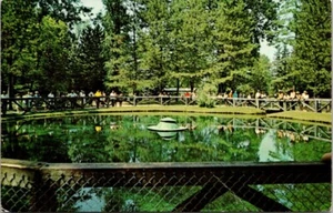Postcard The Blue Hole Castalia OH - Picture 1 of 2