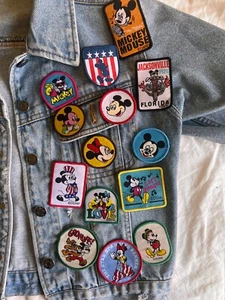 21 pc Vintage Style Disney Sew On Patches - Mickey Mouse, Minnie, Disneyland - Picture 1 of 6