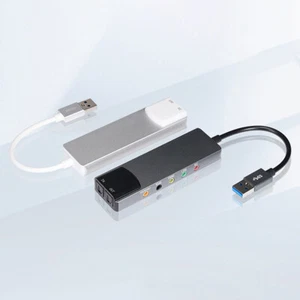 External Audio Card AC-3 DTS Headphone Adapter Soundcard Optical for PC Computer - Photo 1/18