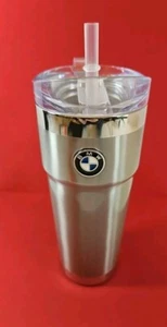 NUOVA TAZZA DA VIAGGIO ROTONDA LOGO BMW 24 oz acciaio inox 80902475194 - Foto 1 di 9