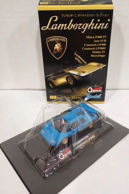 G.Space 1/72 Scale Blue Lamborghini Countach LP500S Diecast Model Car - Image 1 of 4