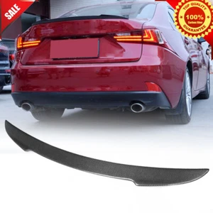 For Lexus IS IS250 IS350 IS F-Sport 2013-18 Carbon Fiber Rear Trunk Spoiler Wing - Picture 1 of 12