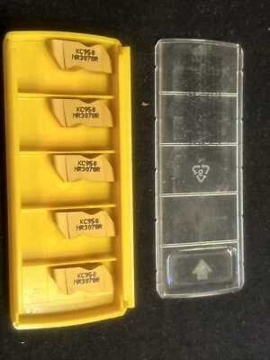 "Cantidad 5, insertos ranurados de muesca superior de carburo Kennametal NR3078R KC950 .156"" R. Foto 1 de 4