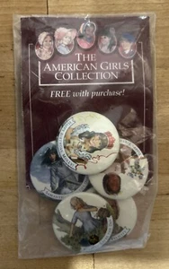 American Girl Button Lot Pins Addy Kirsten Felicity Molly Samantha Vintage 90’s - Picture 1 of 3