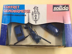 Vintage Solido Coffret Gendarmerie 3 Vehicle Force and Figures 1/43 Scale - Bild 1 von 8