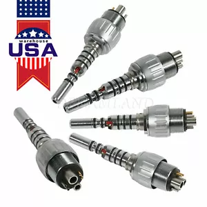 Acoplador rápido dental 5 piezas 6 orificios ajuste fibra óptica LED pieza de mano Y6 - Imagen 1 de 10