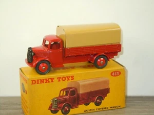 Austin Covered Wagon Cherry Red - Dinky Toys 413 England in Box *53409 - Imagen 1 de 11
