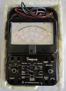 SIMPSON 260 SERIES 7m VOLT-OHM-MULTIMETER Tested - Picture 1 of 2