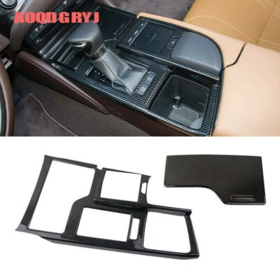 For Lexus ES350/300h 19-25 Carbon Fiber Gear Shift Panel & water Cup Holder Trim Foto 1 de 4