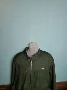 Le Tigre Trainingsjacke Windbreaker grün Camouflage durchgehender Reißverschluss Taschen Herren Gr. XL - Bild 1 von 14