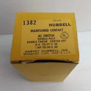 Interruptor de CA Hubbell 1382 - Imagen 1 de 4