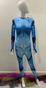 Skintight Women Blue Sexy Lingerie Jumpsuit High Cosplay Costume Clubwear X3 - Picture 1 of 24