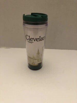 Starbucks ￼2004 HTF ￼Cleveland City Travel Mug Tumbler Icon Collectable with Lid - Image 1 of 4