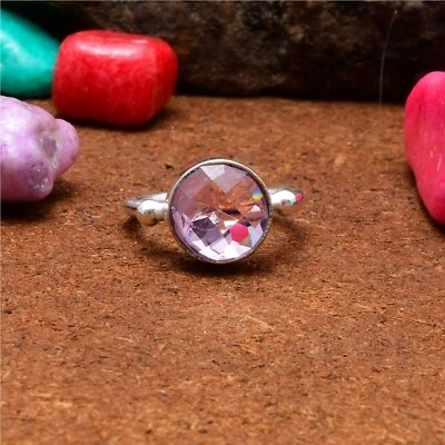 Ослепительный розовый кунцит драгоценный камень 925 пробы кольцо ручной работы все размер B-374 - Изображение 1 из 3