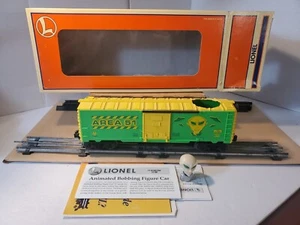 Vintage 1999 Lionel 6-16793 Area 51 Animated Alien Boxcar Bobbing Alien Head OB - Picture 1 of 21