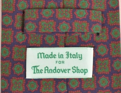 "Corbata con estampado de foulard de seda italiana The Andover Shop Ancient Madder" (¡con caja TAS!) Foto 1 de 4