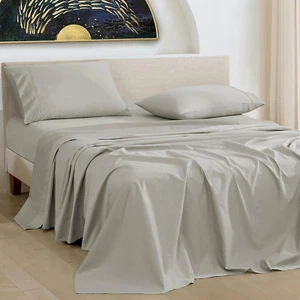 1000 Thread Count Egyptian Cotton Sheets Queen Size, Breathable Long Staple, 4 P - Picture 1 of 9