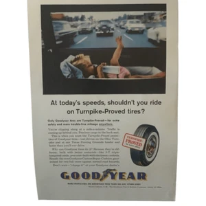 Publicidad publicitaria Goodyear Todays 1961 vintage velocidades - Imagen 1 de 4