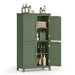 Bathroom Floor Storage Cabinet, Bathroom Storage Unit, Freestanding Cabinet w... - Picture 1 of 7