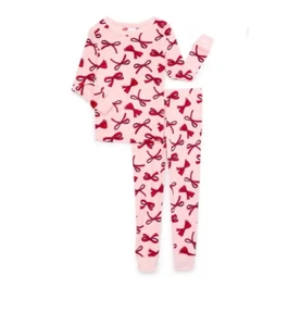 Holiday Time Girls Ribbon Christmas Pajamas Lounge Set 2-Piece Size 8 - Picture 1 of 9