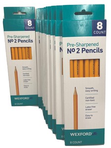 Wexford Lot of 10 8 Count Packs of Pencils New