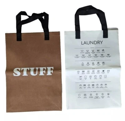 Heavy Duty Kraft Paper Tote Bag TARGET BULLSEYE PLAYGROUND "STUFF" or "LAUNDRY"