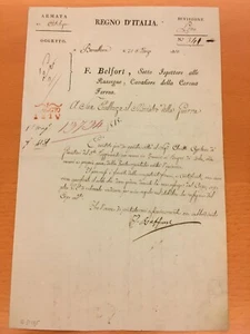 Lettera firmata da Ferdinando Belfort - Bild 1 von 1