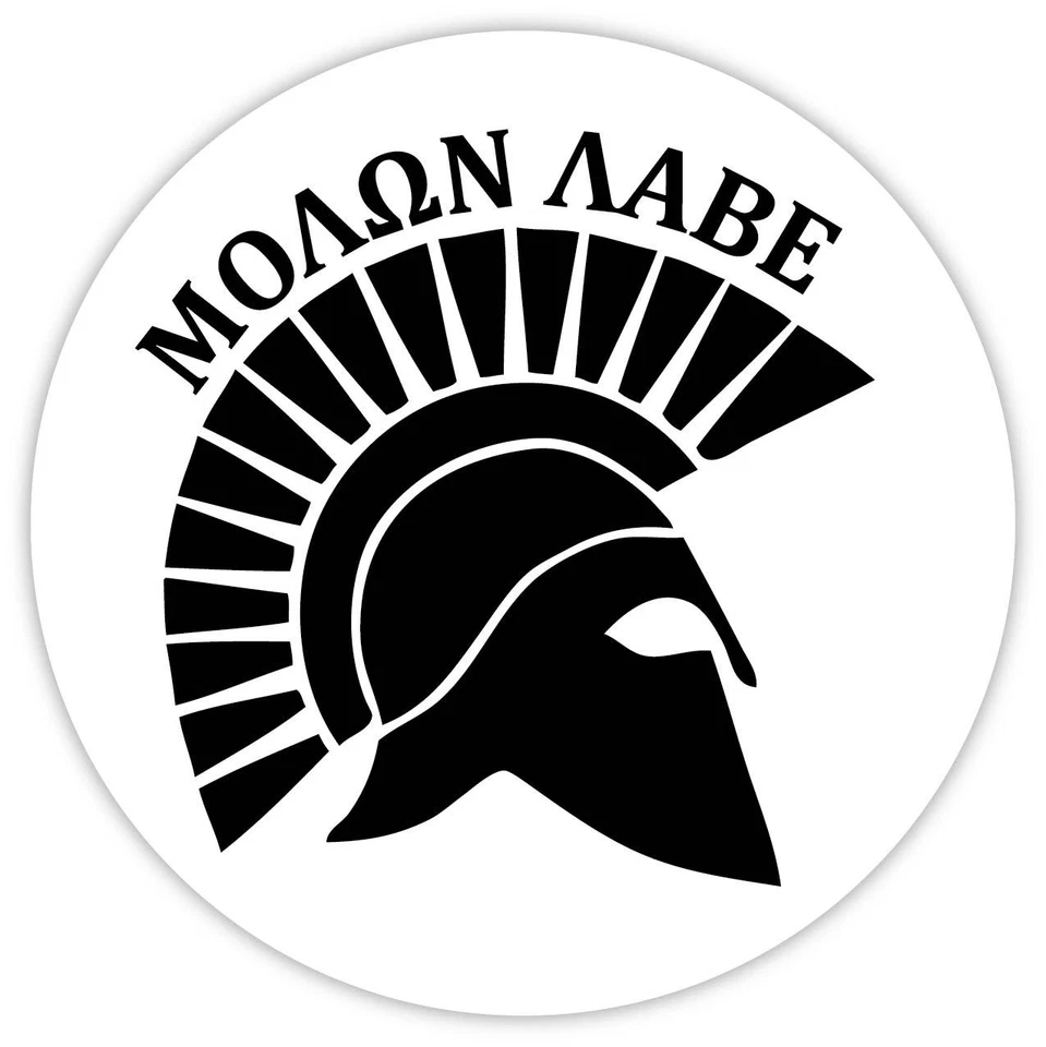 Molon Labe Spartan Sticker Decal Laptop Car Cornhole Wall Pick a size  - Image 1 of 1