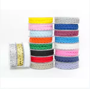 Artesanía de coser Ric Rac borde trenzado estrecho y ancho 6 mm o 13 mm - Imagen 1 de 35