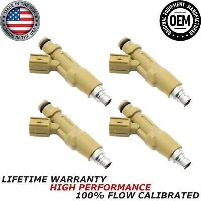 4X Inyector de combustible OEM DENSO 2000-2008 Toyota Matrix Pontiac Vibe 1,8 L 23250-22060 Foto 1 de 4