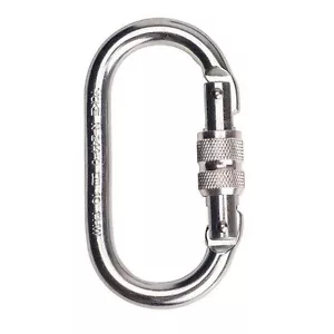 Portwest FP30 fall arrest lanyard karabiner clamp with carabiner screw lock clip - Picture 1 of 2