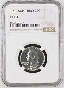 1952 PF67 Superbird Washington Quarter NGC - Picture 1 of 2