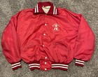 Vintage University Of Alabama Satin Jacket Size XL 70s 80s Usa Made Red