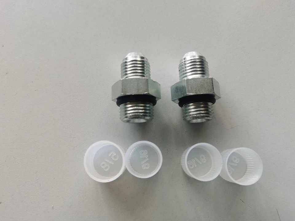 6AN ACCESORIOS DE DIRECCIÓN ASISTIDA 5/8-18 y 9/16-18 BOMBAS/RACK GM acampanadas invertidas Foto 1 de 1