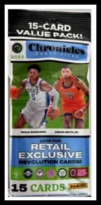 2022 Panini Chronicles Draft Picks Collegiate Basketball Cello Fett Pack 15 Karten - Bild 1 von 2