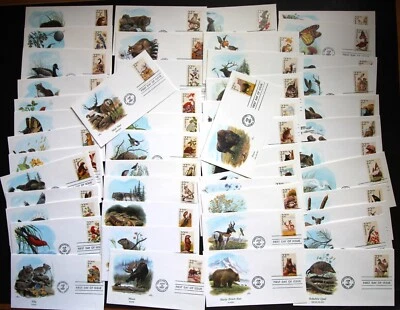 1987 CAPEX STAMP EXHIBITION TORONTO, NORTH AMERICAN WILDLIFE FDC's SET OF 50 - Image 1 of 3